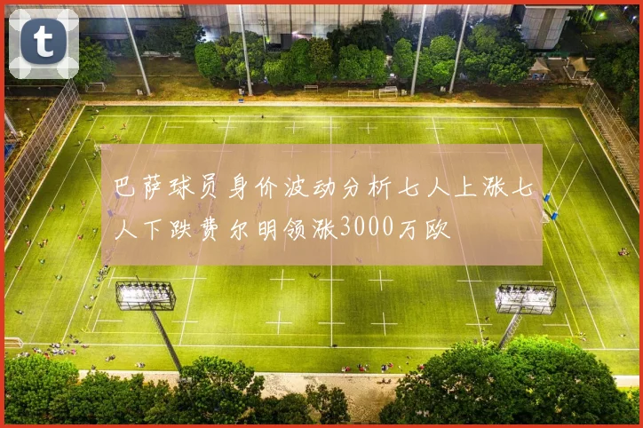 巴萨球员身价波动分析七人上涨七人下跌费尔明领涨3000万欧